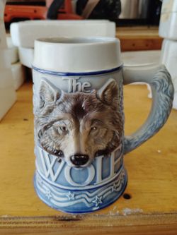 Vintage 2000 Avon "The Wolf" Beer Stein - Tom O'Brien Collectible Mug