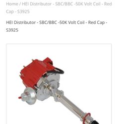 HEI Distributor SBC/BBC 50K Volt Coil – Red Cap – New  **Price:** $60 (Open to offers)  **Description:** Selling a **HEI Distributor with 5