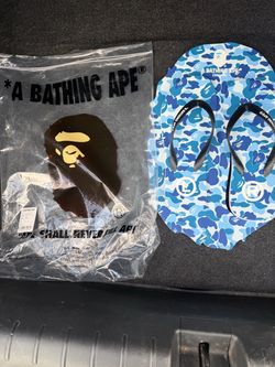 A Bathing Ape Beach Flip Flops, Men’s Size 10, Excellent Condition