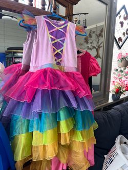 M8-10. Girls Rainbow Tutu Dress Costume