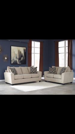 BRAND NEW ASHLEY 2pc SOFA AND LOVESEAT FOR $750!!!!!