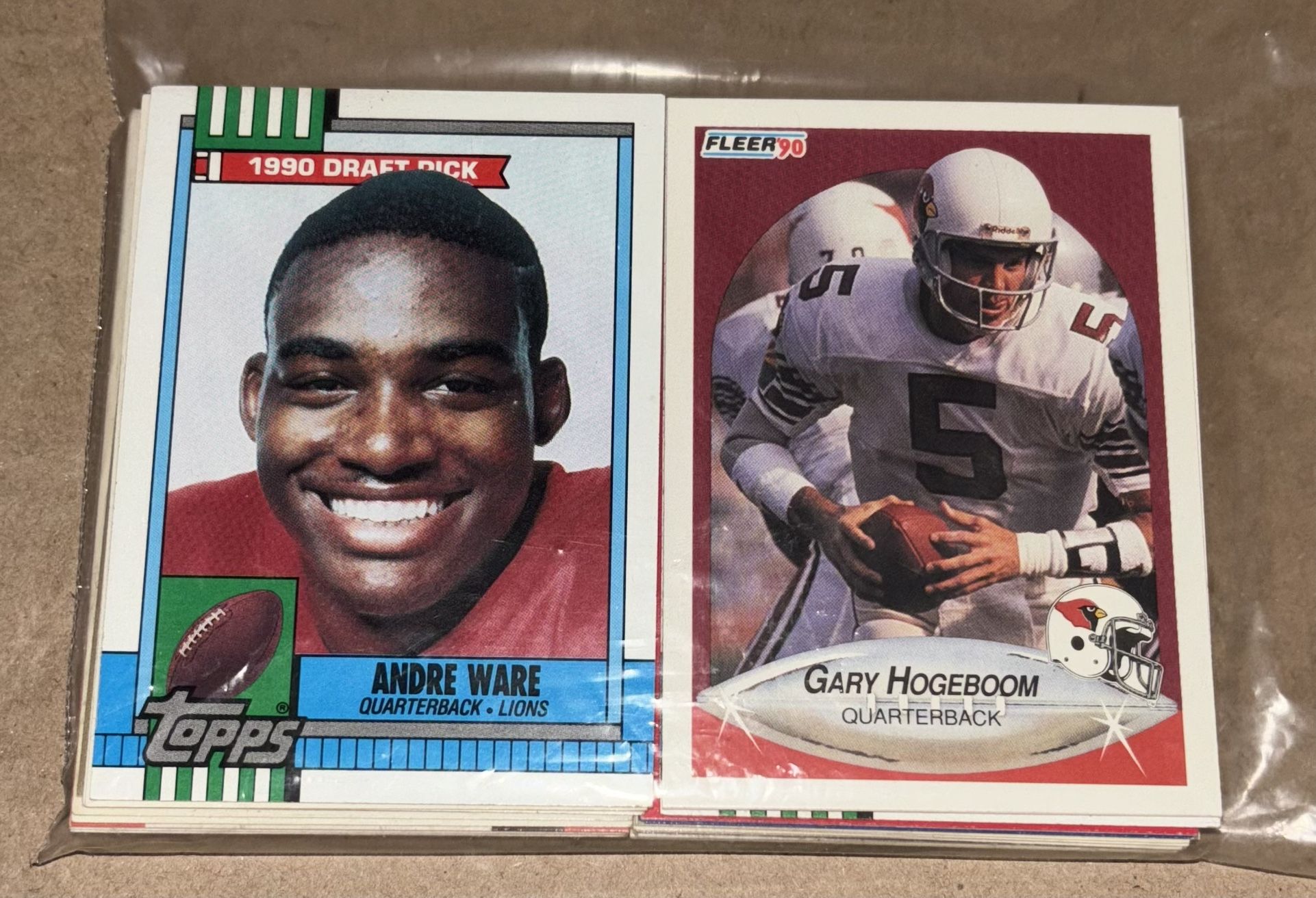Mystery 50x Count Of Football Cards (Range From 60’s-Present Day)
