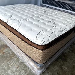 King Organic Cloud Edition Europillow Top 12inch Mattress!!