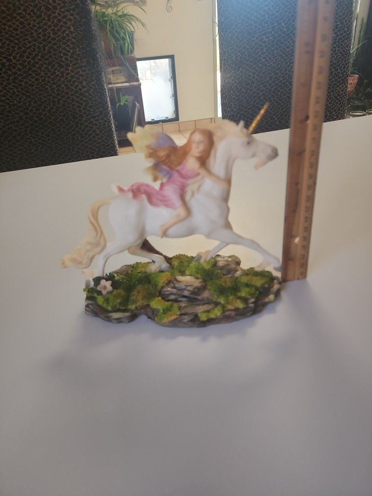 Porcelain Fairy On Unicorn