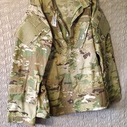 XL Aurora Industries Mens Camouflage Combat Coat / Shirt NSN (contact info removed)741