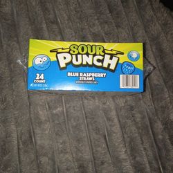 Sour Punch 24 Pack. Blue Raz