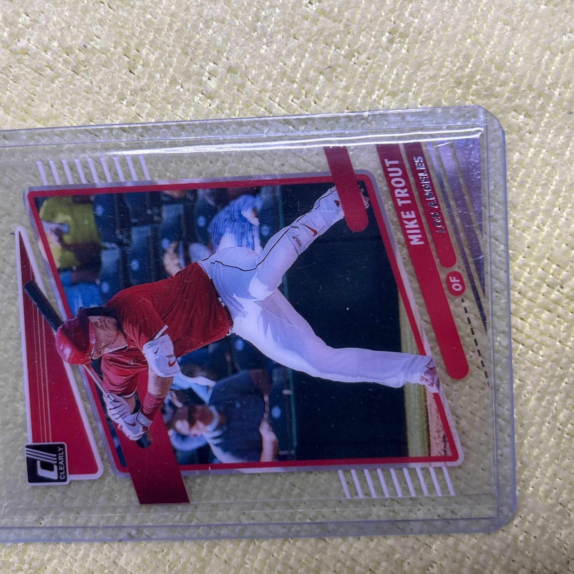 Mike Trout 2021 Panini Chronicles Clearly Donruss #3