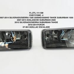 Front Bumper Fog Lights [Compatible with 07-08 Escalade / 07-13 Avalanche / 07-15 Silverado]