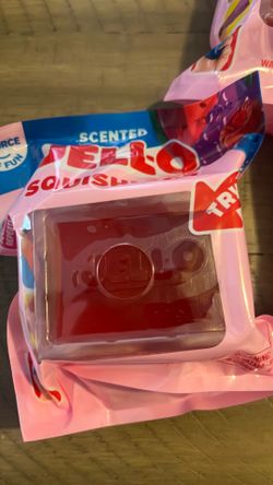 Jello squishi toy squishy scented red
