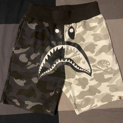 Bape Half Camo Shorts