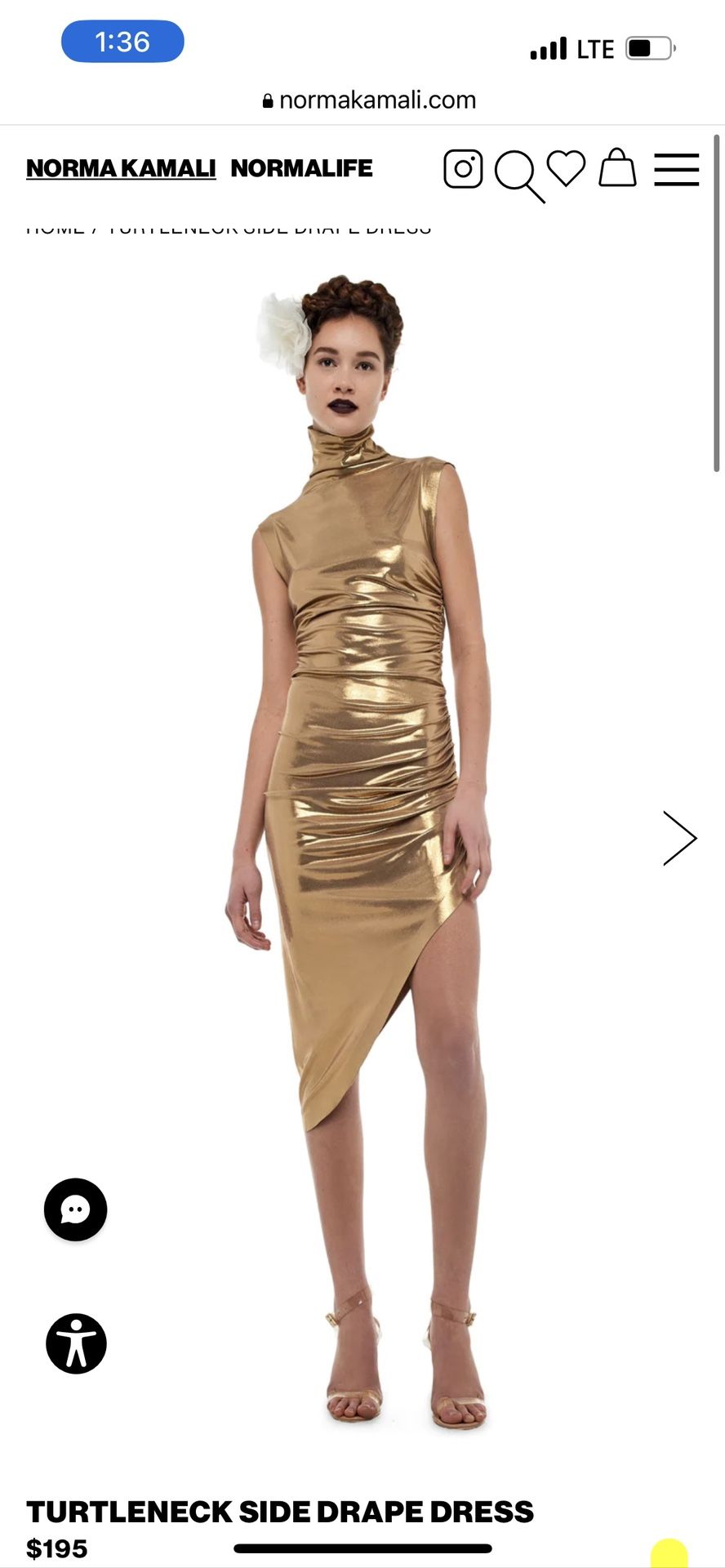 gold norma kamali dress NORMA KAMALI Size XXS Gold Polyester Blend Long Sleeve Fishtail Evenin –  Sui Generis Designer Consignment main image 0