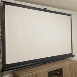Movie theater screen and projector