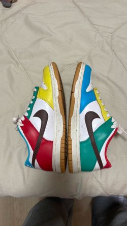 Multi colored Nike dunk 4Y