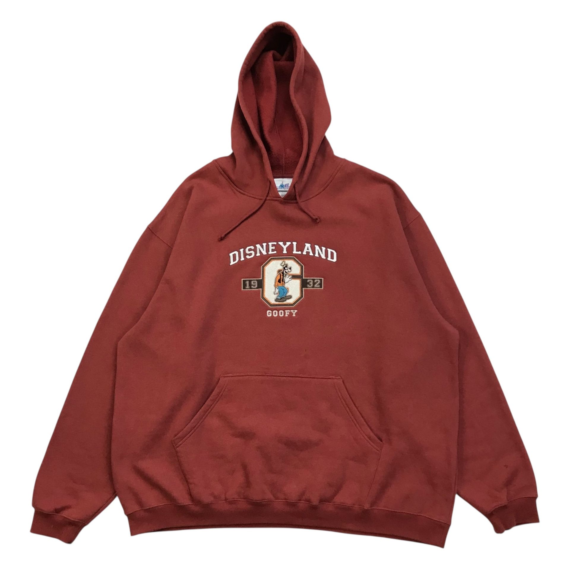 VINTAGE DISNEY GOOFY HOODIE 2XL XXL MENS DISNEYLAND SWEATSHIRT PULLOVER MICKEY
