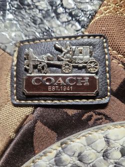 Coach Leather Canvas Bag