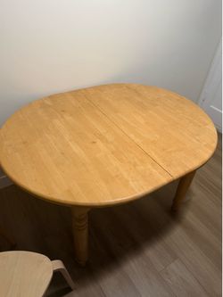 wooden table with leaf