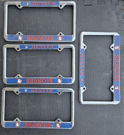 Vintage NFL License Plate Frames 