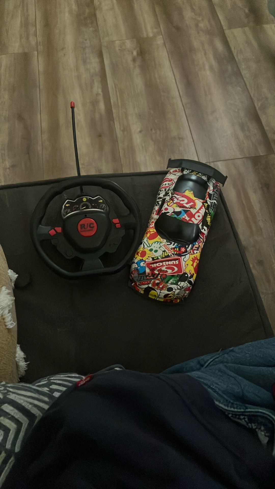 Toy Car With Controller, And Motorcycle Toy