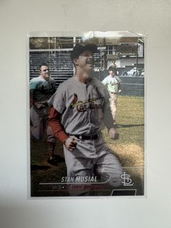 2022 Topps Stadium Club Chrome Stan Musial #280 Gold Refractor /50 Cardinals