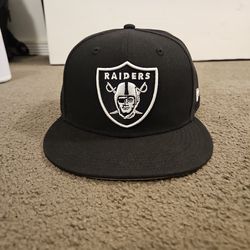 Raiders Hat Cap New 7 5/8