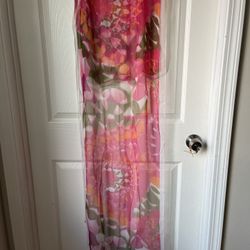 64’X22’ Lightweight 100% Silk Floral Scarf