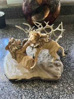 Lions Statue Of Power.