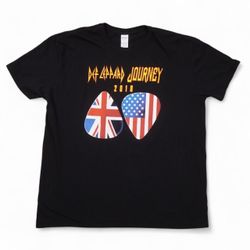 Def Leppard Journey 2018 vintage black tour t-shirt #rock #bandtee