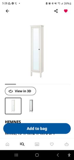 Ikea Hemnes High Cabinet With Mirror Door
