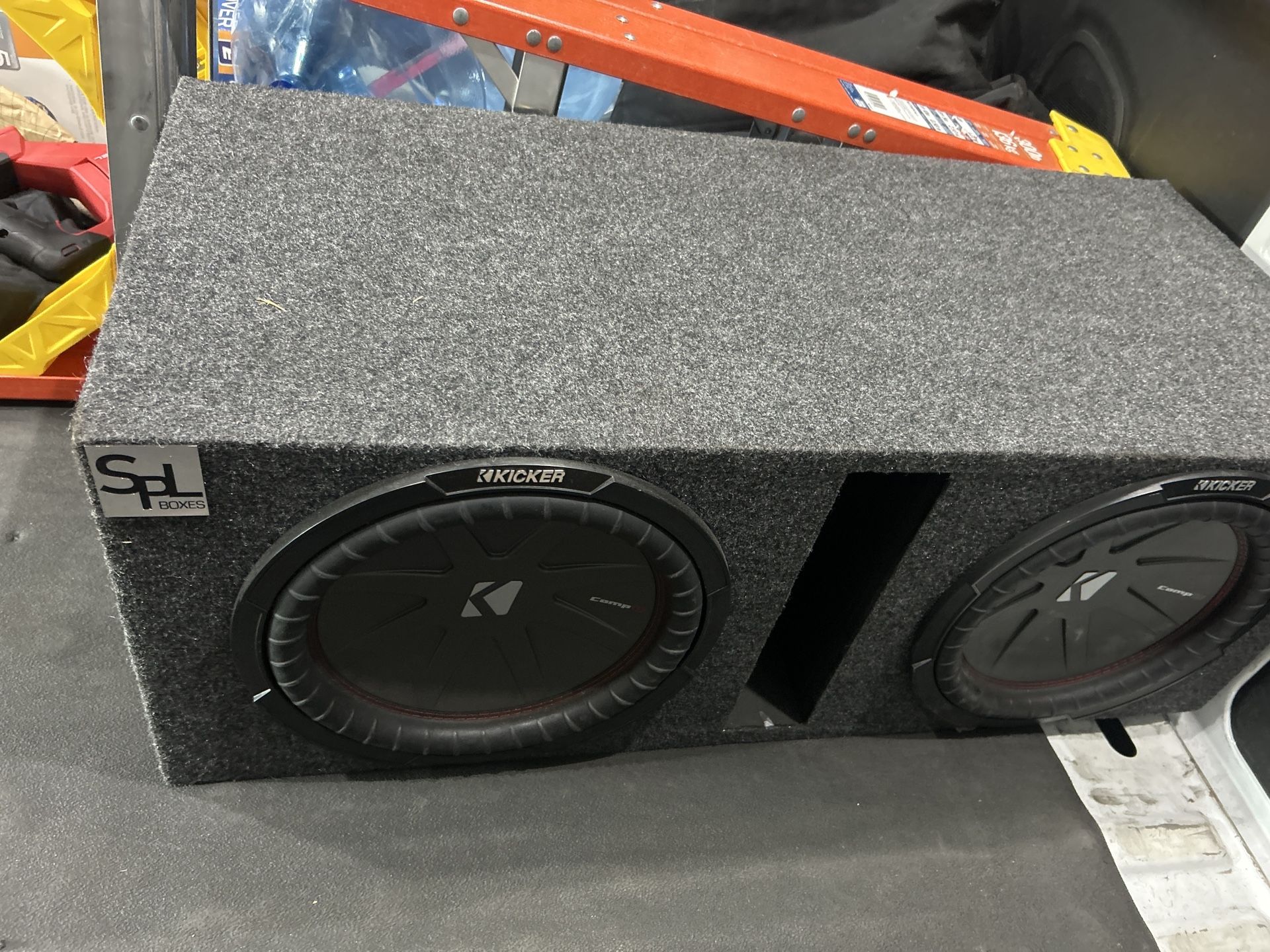 🔊 FOR SALE: Dual 10” Kicker CompR Subwoofers in Ported Box – LOUD