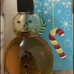 Avon Hot Apple Lie Bubble Bath Snowman