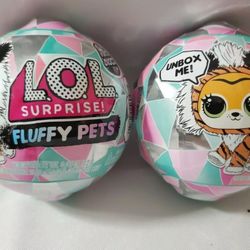LOL Surprise! Winter Disco Series Fluffy Pets Ball Lot of 2
