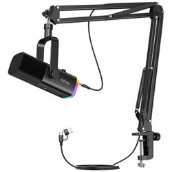 Fifine Dynamic USB Microphone with Boom Arm