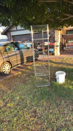 6 Foot Tall 4 Feet Wide 18 Inches Deep Steel Rack Five Shelves