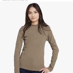 NWT / G-STAR Slim Rib Mock Top T-Shirt for Women size XS