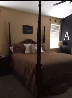 Ethan Allen cal king bed frame