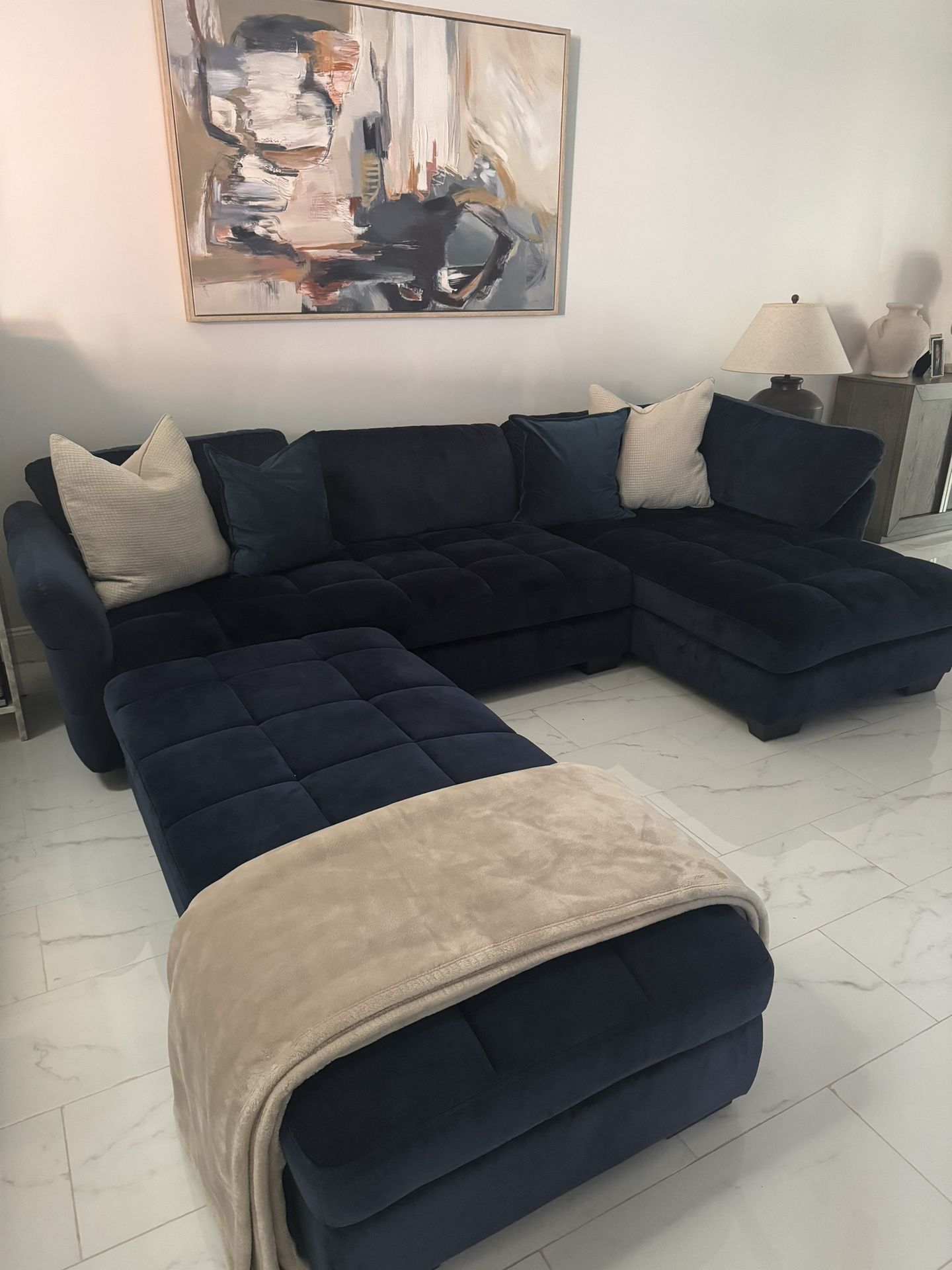 Indigo 3 Pc Sectional Couch 