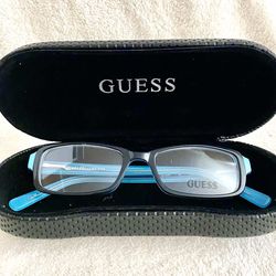 Authentic Guess Gu9089 Bl  Blue /black 48/16/135  Kisd Rx