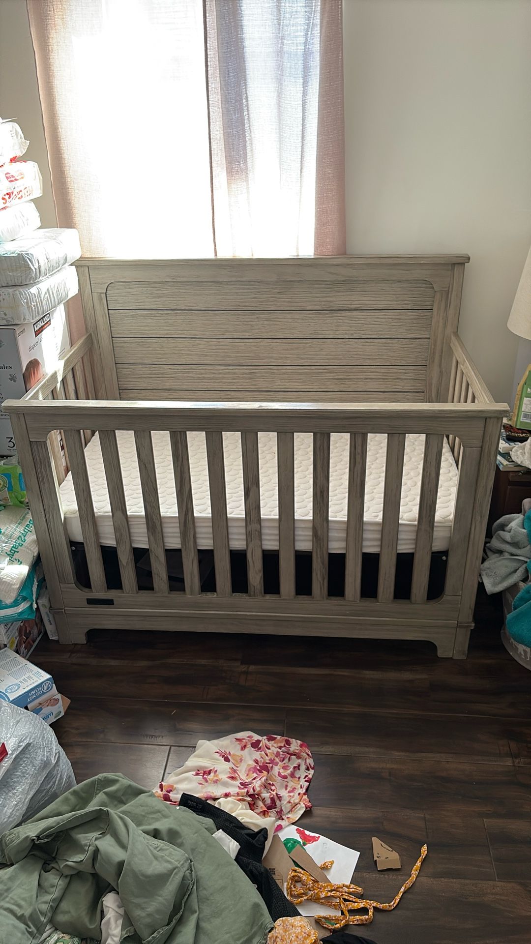 Wooden Crib / Toddler Bed