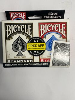 Bicycle Standard Playing Cards 4-Pack