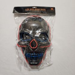 Halloween Led Skeleton Mask 4 Modes Light