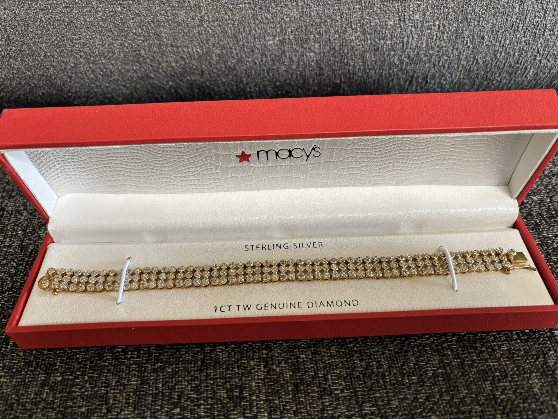 Sterling Silver Diamond Bracelet