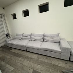 Light Grey Sectional Couch 