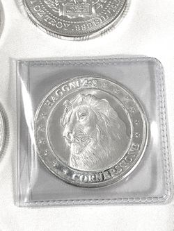 In Great Condition (14)  .999 Fine Silver 1 Troy Oz Each Different Designs Silver Rounds & 1987 Issue “We The People” Liberty Silver Dollar Proof  Thumbnail