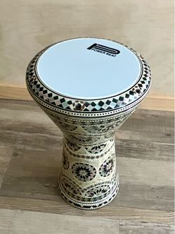 Iranian Doumbek (Tombak, Tonbak or Zarb) w/ Cloth Bag