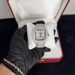 Moissanite Cartier Watch 