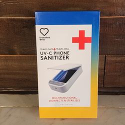 Portable UV-C Phone Sanitizer Sterilizer Box UV Light Disinfects Phones Jewelry 
