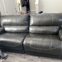 Like New Leather Recliner Couch