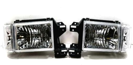 HEADLIGHTS FOR 87-91 FORD F150 F250 F350 BRONCO 