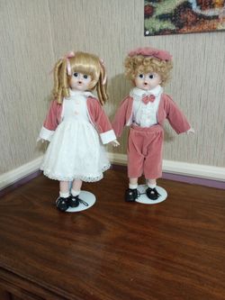 Porcelain Doll Set