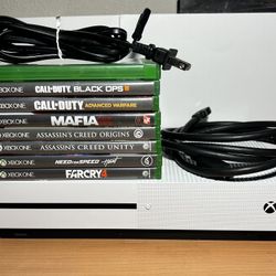 Xbox One S 1Tb W/ 8 Games (no Control)